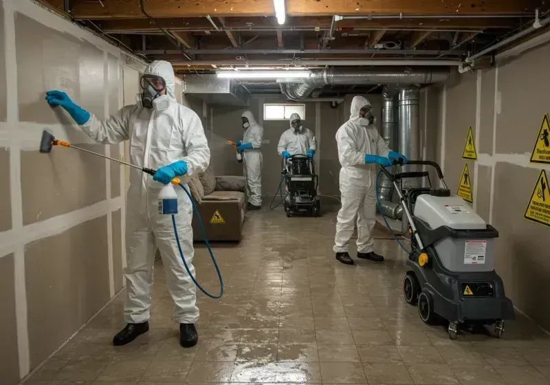 Basement Moisture Removal and Structural Drying process in Greeley County, NE